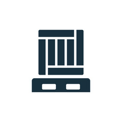 Pallet icon on white background.