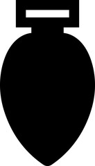 Medal template icon vector. Award shape illustration sign in trendy Fill style. Winner or victory badge medal. Medal laser cutting symbol or logo isolated on transparent background.