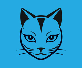 creative cat vector art design in illustrator