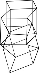 Abstract Geometry Wireframe Grid Illustration