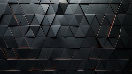 Abstract wall background with triangular shapes