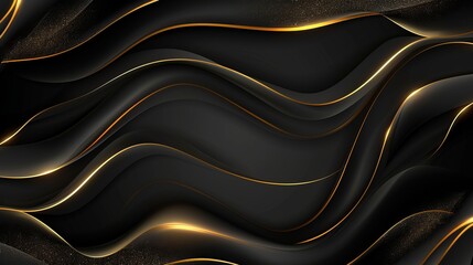 drawing on an abstract background featuring black silk shawl with golden lines.