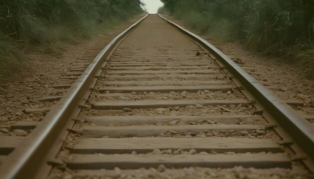 railroad tracks in the distance
