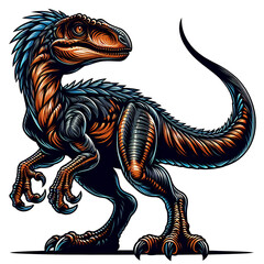 illustration of Dinosaur - Velociraptor