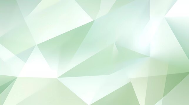 Abstract white and light green background, Geometric pattern. generative ai