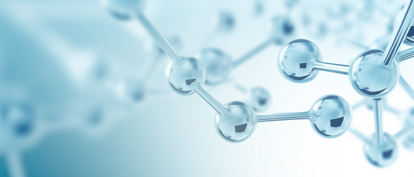 Glass form of molecular geometry for chemistry and medical background. Generative AI