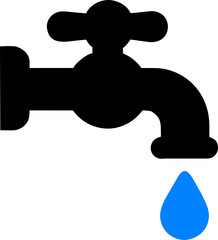 Faucet icon vector