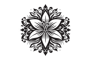 Mandala Design, silhouette Image