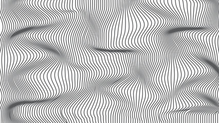 Black lines zigzag wave concept abstract background flat design vector illustration