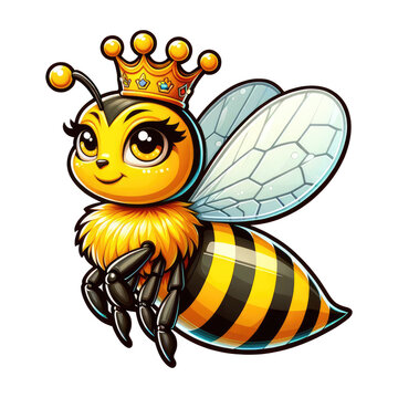 Royal Queen Bee Clipart