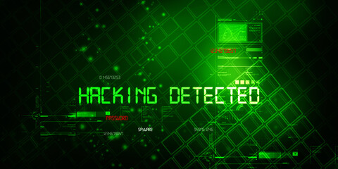 2d illustration cyber crime and internet privacy hacking.Network security,cyber attack,computer virus,ransomware and malware concept