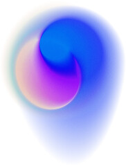Circle Colorful Gradient Glow Grainy Illustration
