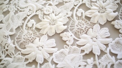 Elegant lace patterns with a delicate, vintage charm.
