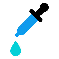 eye dropper icon in trendy flat style, vector icon