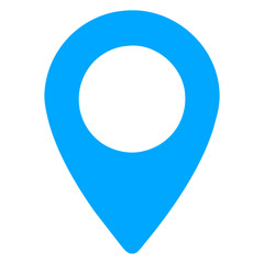 location icon in trendy flat style, color vector icon