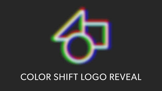 Split Color Logo Reveal With Media Replacement
