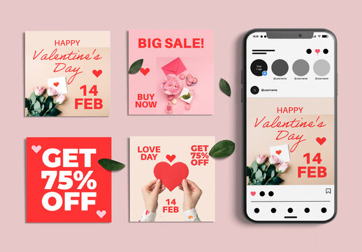 Valentine Social Media Post Design