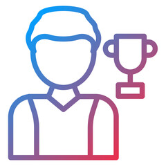 Athlete Male Icon Style