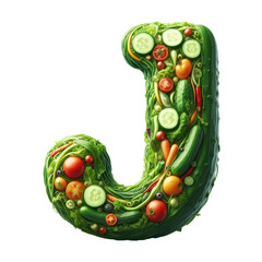 Isolated 3D Letter on a Clear PNG Canvas Generative AI 