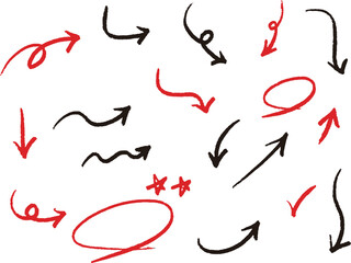 Arrow vector illustration set