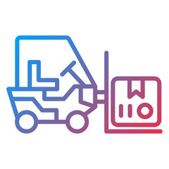 Forklift Icon Style