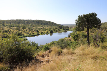 Fototapeta na wymiar Orpen Dam - Krüger Park - Südafrika / Orpen Dam - Kruger Park - South Africa /