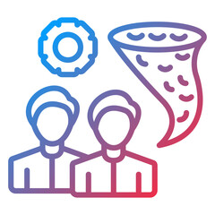 Disaster Relief Team Icon Style