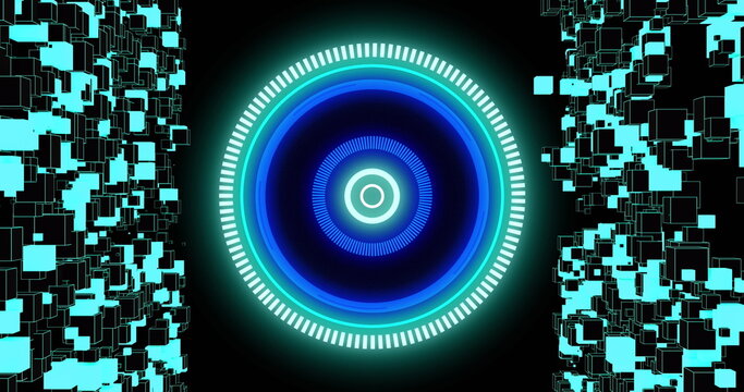 Image of scope scanning with network of connections