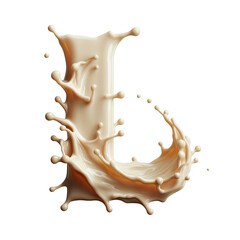 Isolated 3D Letter on a Clear PNG Canvas Generative AI 