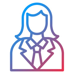 Obraz premium Director Female Icon Style