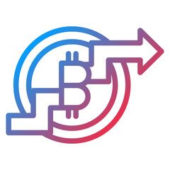 Crypto Halving Icon Style