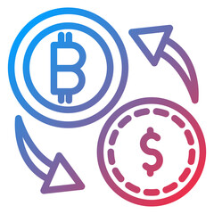 Crypto Exchange Icon Style