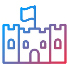 Castle Toy Icon Style