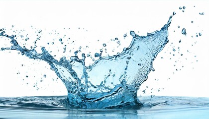 water splash isolated on white, Ai Generate 
