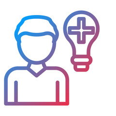 Positive Thinking Icon Style