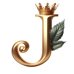 Isolated 3D Letter on a Clear PNG Canvas Generative AI 