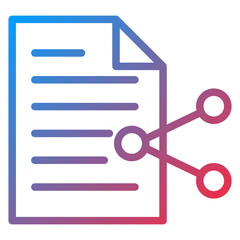 Fototapeta premium Share Files Icon Style