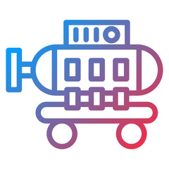 Fototapeta premium Diving Chamber Icon Style