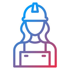 Builder Female Icon Style