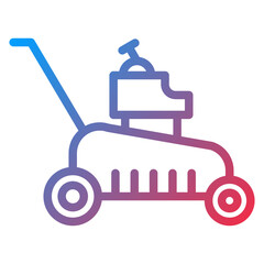 Lawn Mower Icon Style