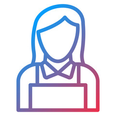 Obraz premium Maid Icon Style