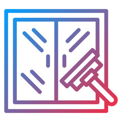 Window Cleaning Icon Style
