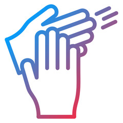 Obraz premium Applaud Icon Style