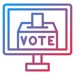 Electronic Voting Icon Style