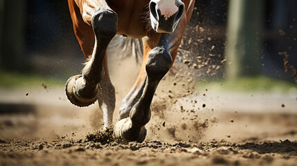Horses hooves - obrazy, fototapety, plakaty