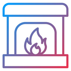 Fireplace Icon Style