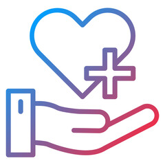 Fototapeta premium Health Care Icon Style