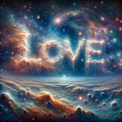 Expression of Love by the stars