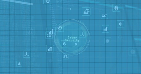 Image of icons and data processing