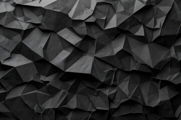 Polygons with a black background - obrazy, fototapety, plakaty